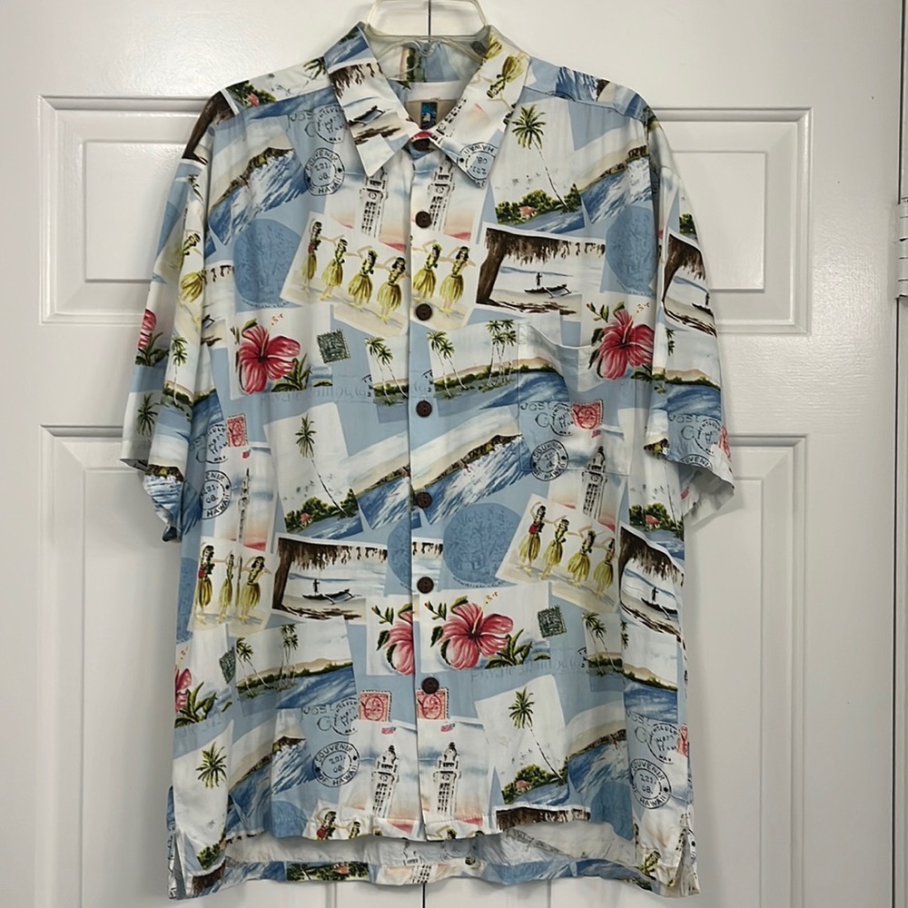Kahala Men’s Hawaiian Shirt Size 2XL 🌺